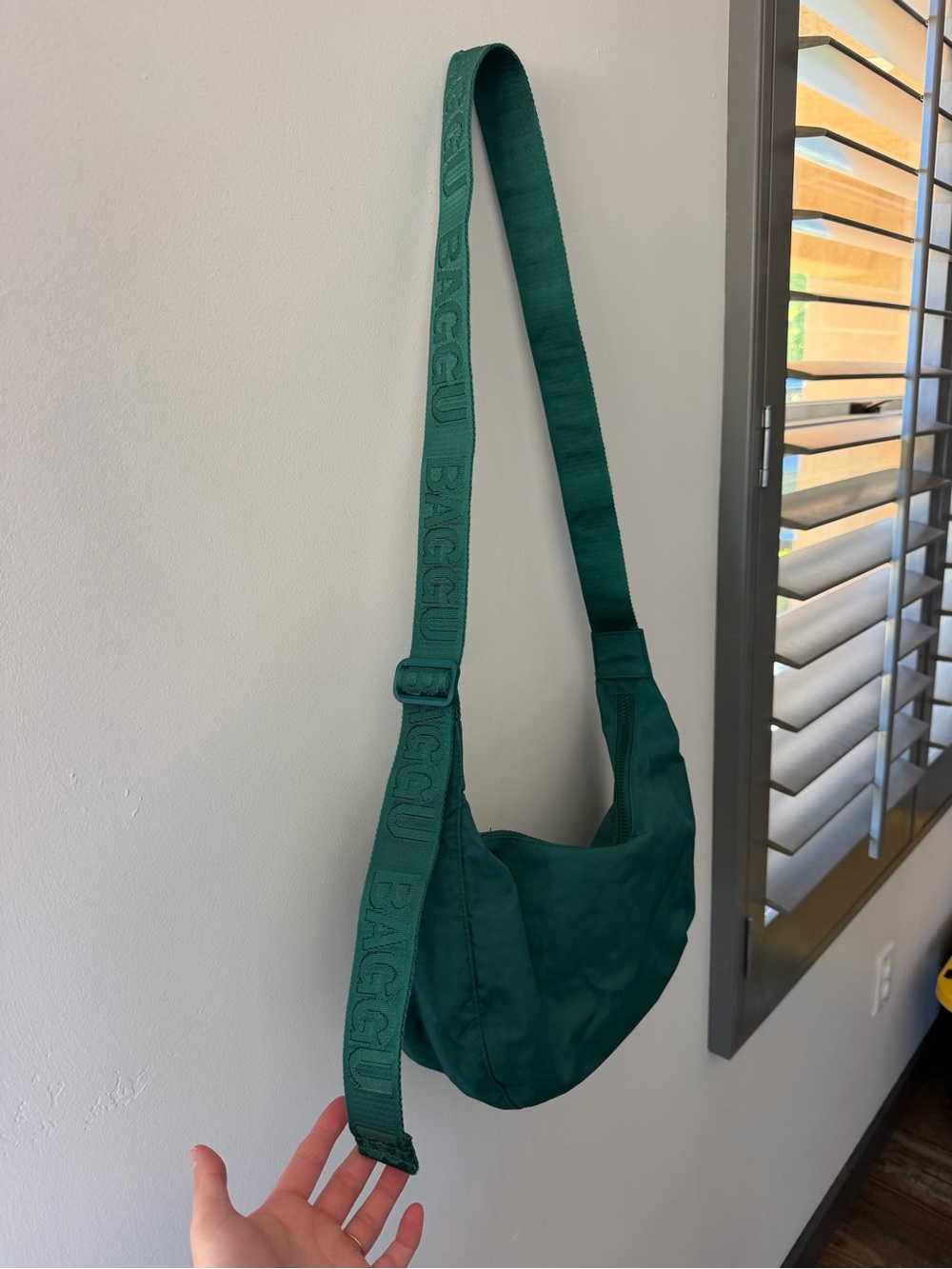 BAGGU - Green Crossbody Shoulder Bag